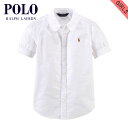 ポロ ラルフローレン キッズ シャツ ガールズ 子供服 正規品 POLO RALPH LAUREN CHILDREN 半袖シャツ COTTON OXFORD S...