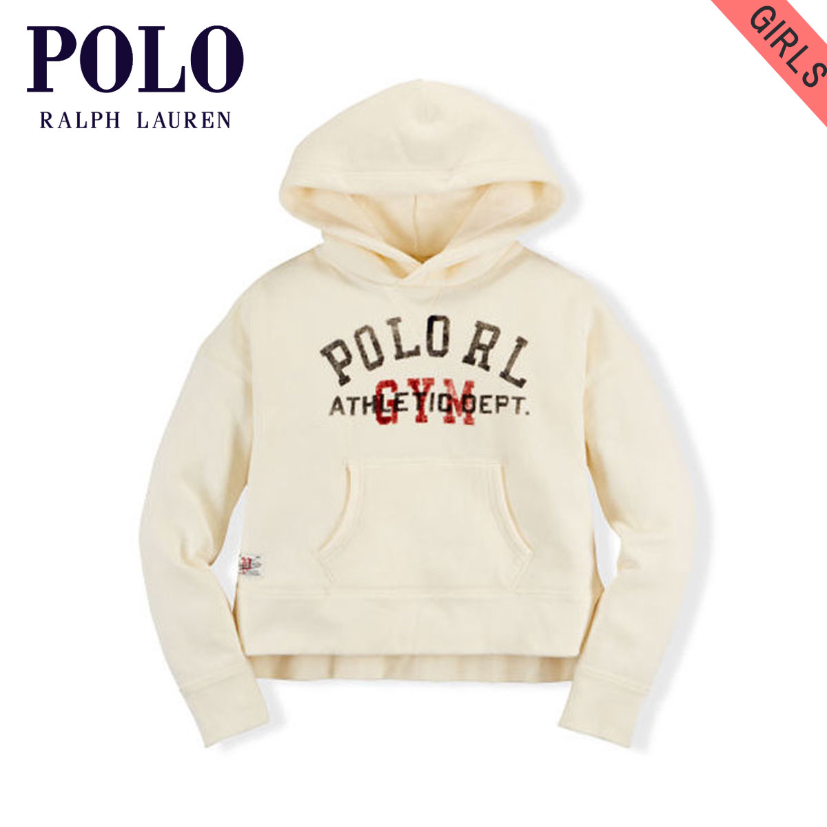  ポロ ラルフローレン キッズ パーカー ガールズ 子供服 正規品 POLO RALPH LAUREN CHILDREN COTTON-BLEND-FLEECE PULLOVER 65572276 D20S30