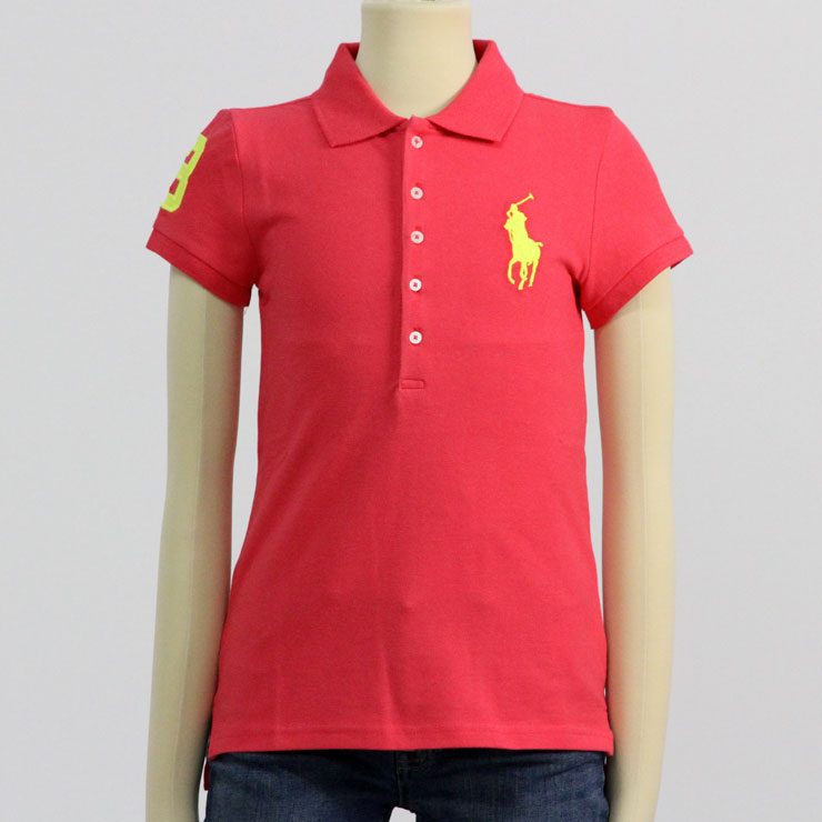 ポロ ラルフローレン キッズ ポロシャツ ガールズ 子供服 正規品 POLO RALPH LAUREN CHILDREN 半袖ポロシャツ BIG PONY STRETCH COTTON POLO 70069556 D00S20