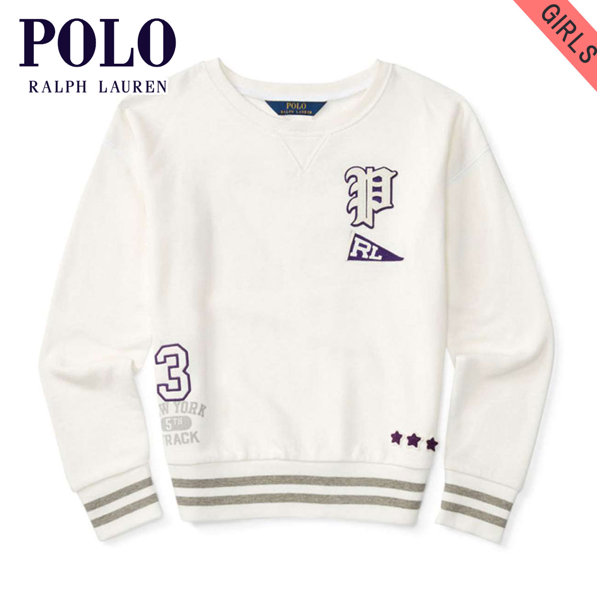  ポロ ラルフローレン キッズ スウェット ガールズ 子供服 正規品 POLO RALPH LAUREN CHILDREN フリース FLEECE LONG-SLEEVE PULLOVER 99535336 D00S20