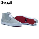 ラディアイ RADII 正規販売店 スニーカー HAMPYTON FM1028 GREY SUEDE D40S50