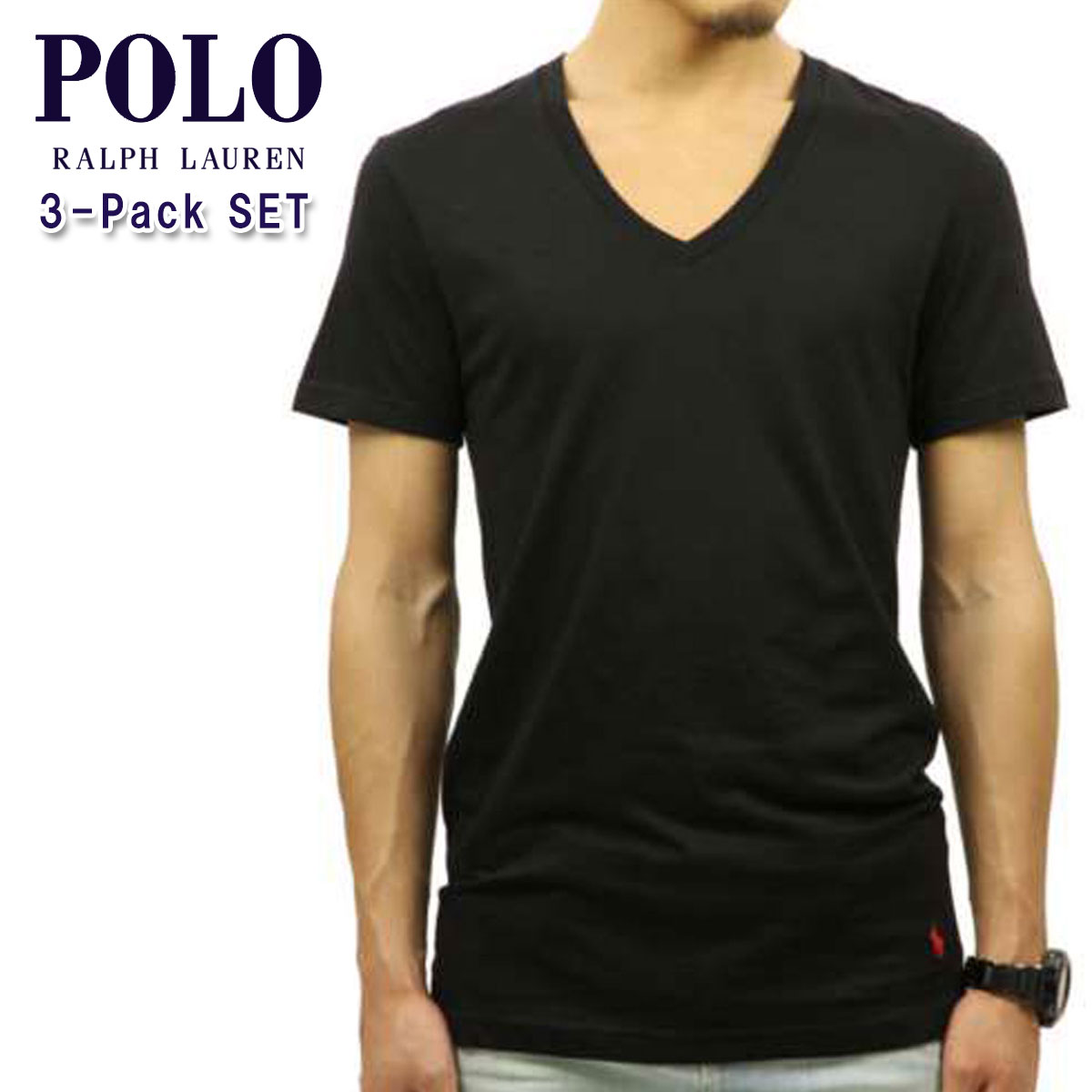 ポロ ラルフローレン Tシャツ 正規品 POLO RALPH LAUREN 半袖Tシャツ VネックTシャツ V-NECK TEE 3-PACK ※梱包の都合上開梱した商品の返品・交換は不可能です。 D25S35 父の日