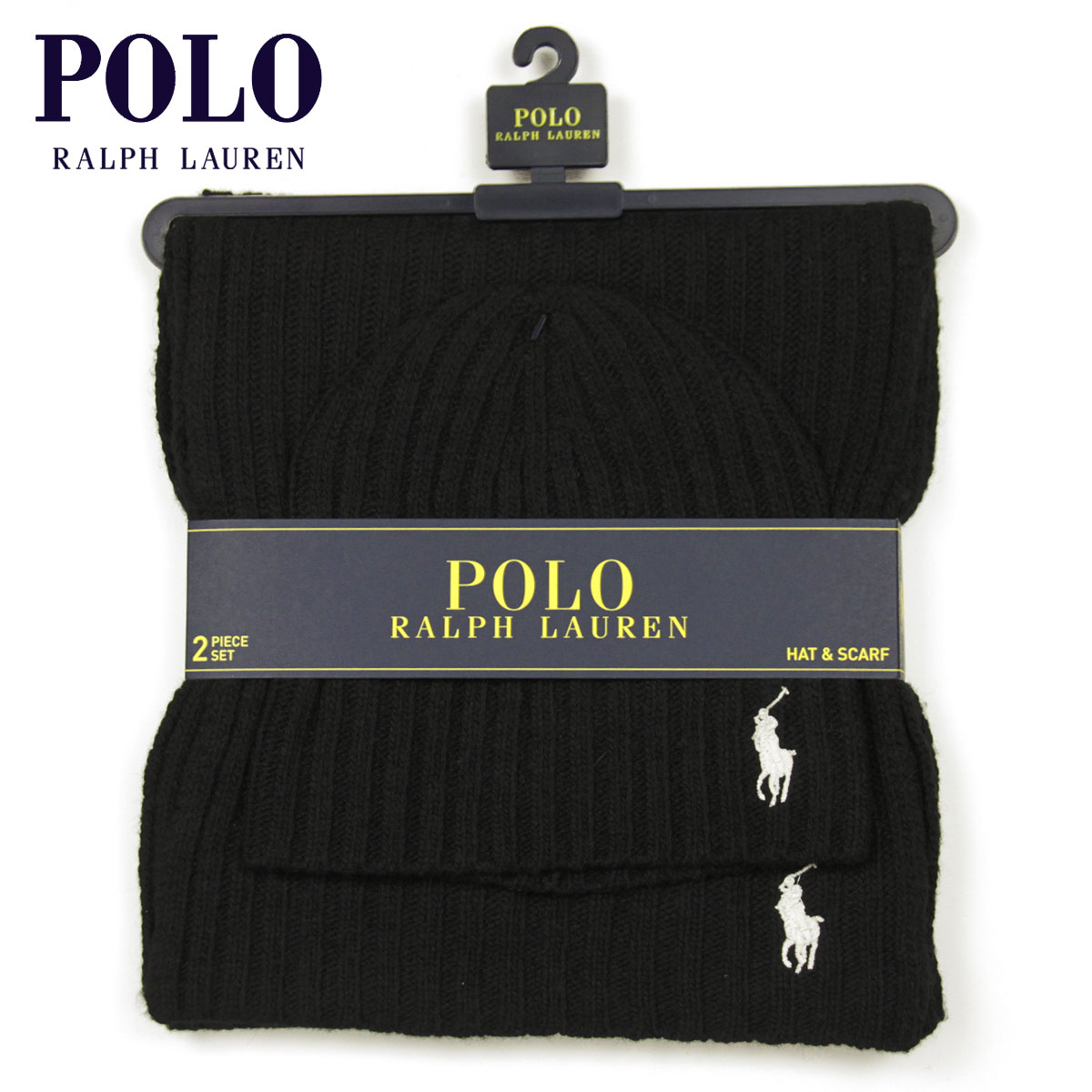 ポロ ラルフ ローレン ポロ ラルフローレン セット マフラー ニットキャップ メンズ レディース 正規品 POLO RALPH LAUREN マフラー 帽子セット KNIT SCARF 父の日 プレゼント ラッピング