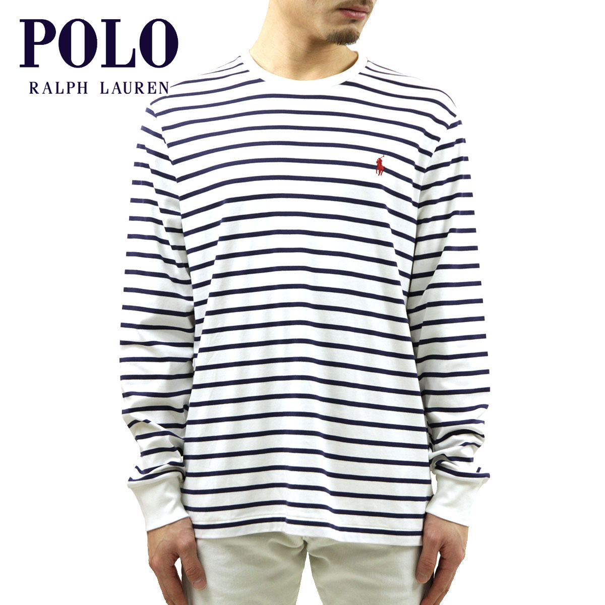 ポロ ラルフローレン ロンT メンズ 正規品 POLO RALPH LAUREN 長袖Tシャツ クルーネックTシャツ STRIPE L S CREW NECK TEE