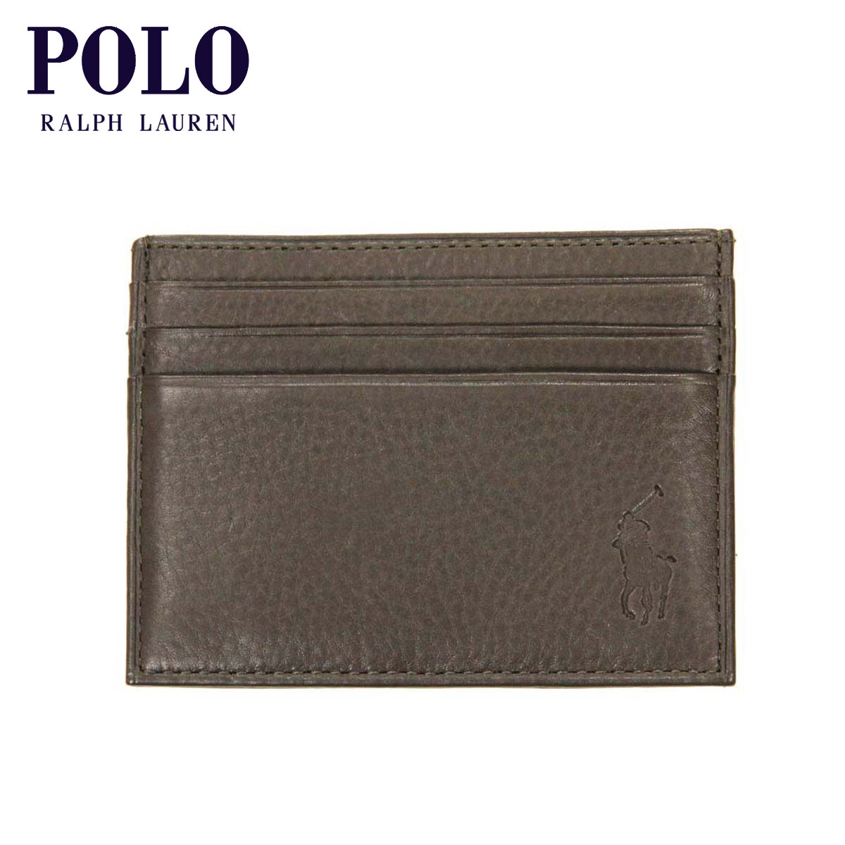 ポロ ラルフローレン 財布 メンズ レディース 正規品 POLO RALPH LAUREN カードケース パスケース LEATHER FINNEGAN-SLIM CARD CASE