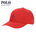 【ポイント10倍 7/4 20:00~7/11 1:59】 ポロ ラルフローレン キャップ メンズ レディース 正規品 POLO RALPH LAUREN 帽子 ベースボールキャップ PERFORMANCE PONY CAP H214SC77 RL 2000 RED