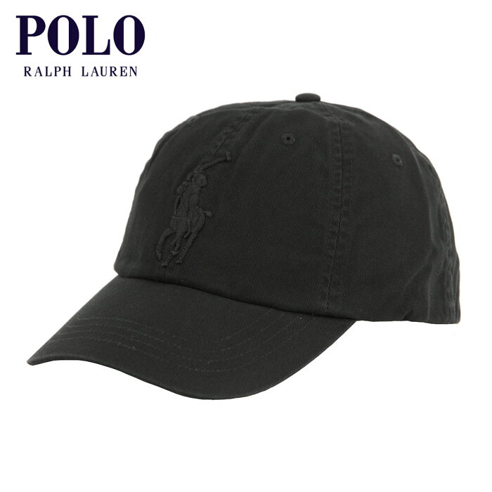 ポロ ラルフローレン キャップ メンズ レディース 正規品 POLO RALPH LAUREN 帽子 ビッグポニー ベースボールキャップ BIG PONY CHINO CAP H214SC02 BLACK/BLACK