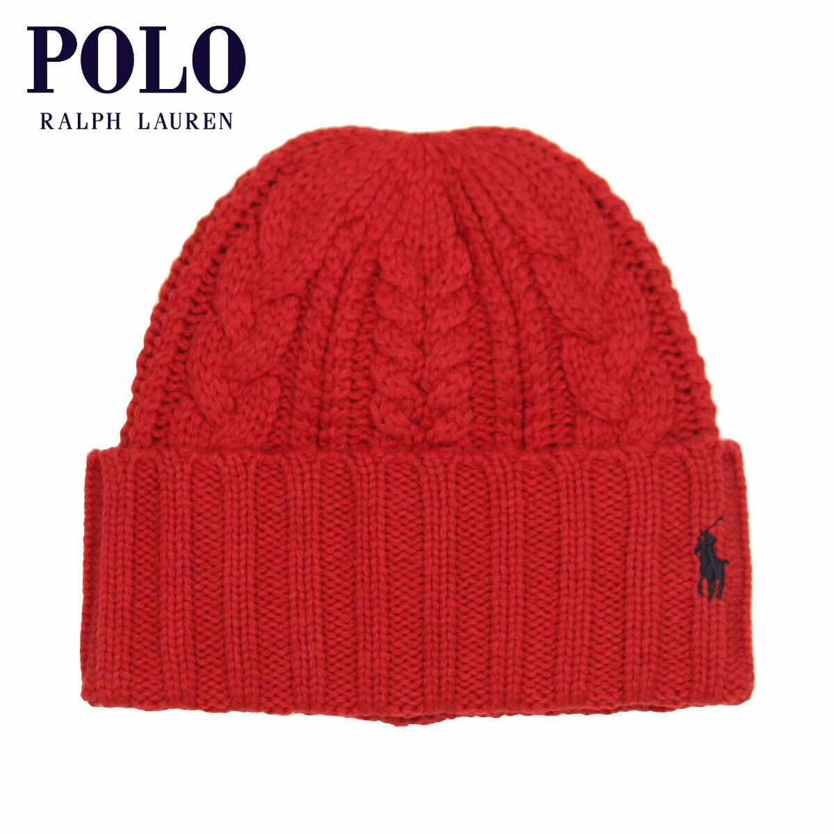 | t[ Xq Y fB[X Ki POLO RALPH LAUREN r[j[ P[ujbg jbgLbv RECYCLED CHUNKY CABLE BEANIE PC0939 620 RL 2000 RED ̓ v[g bsO