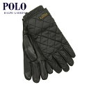 ポロ ラルフローレン 手袋 メンズ レディース 正規品 POLO RALPH LAUREN 手ぶくろ TOUCH QUILTED FIELD GLOVE WITH LABEL PG0078 001 BLACK