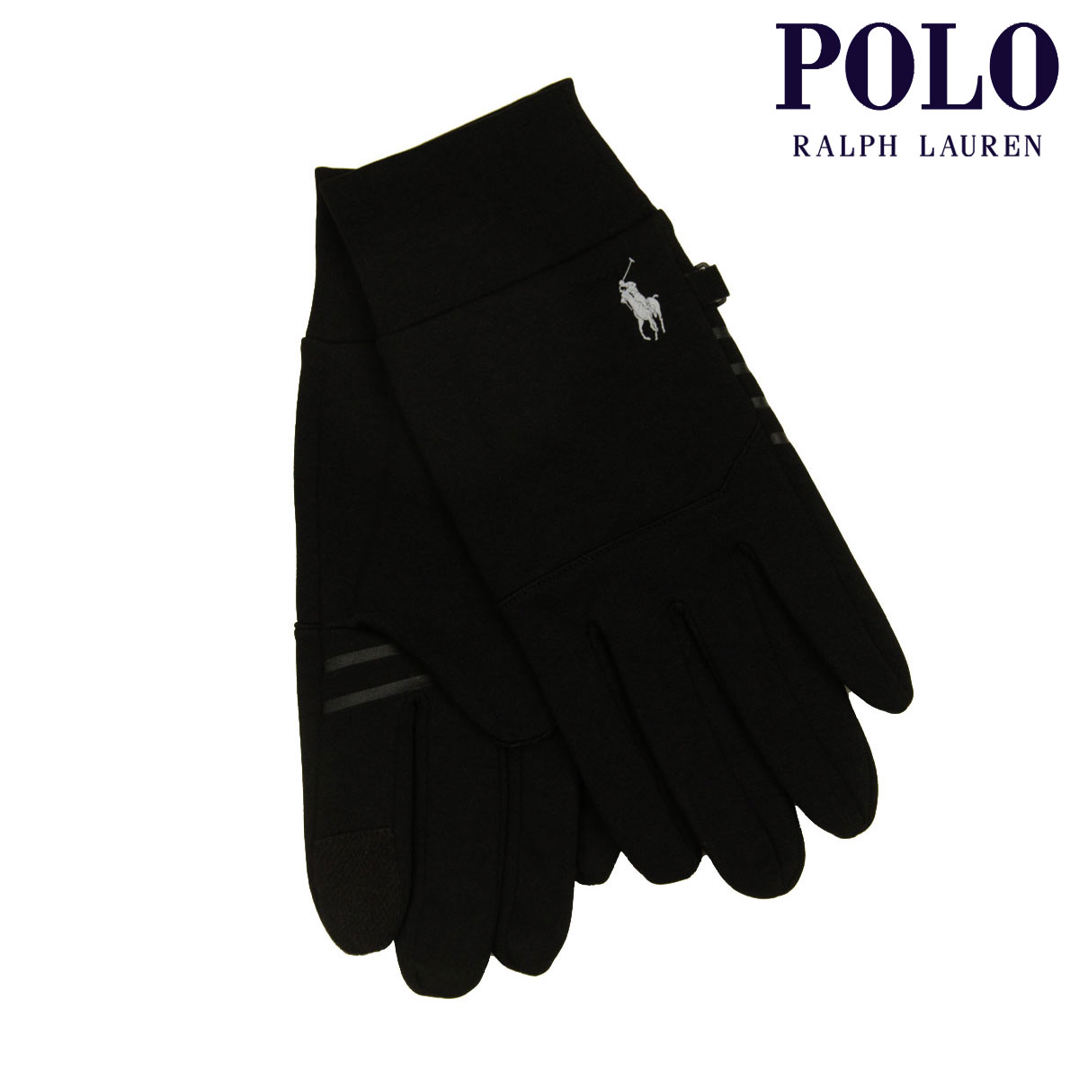 ポロ ラルフローレン 手袋 メンズ レディース 正規品 POLO RALPH LAUREN 手ぶくろ COMMUTER TOUCH GLOVE PG0138 001 BLACK 父の日 プレゼント ラッピング