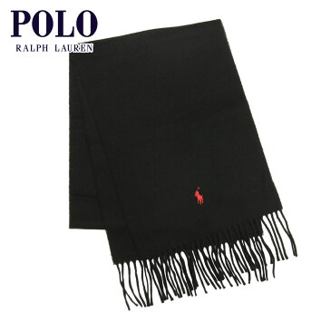 ポロ ラルフローレン マフラー メンズ レディース 正規品 POLO RALPH LAUREN ニット マフラー RECYCLED WOOL MUFFLER PC0476 001 BLACK