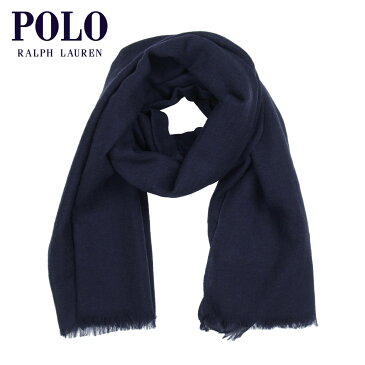 ポロ ラルフローレン マフラー メンズ レディース 正規品 POLO RALPH LAUREN スカーフ マフラー FINE WEIGHT WOOL SCARF PC0745 433 NEWPORT NAVY