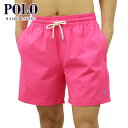 ポロ ラルフローレン 水着 メンズ 正規品 POLO RALPH LAUREN スイムパンツ TRAVELER SWIM SHORT - SOLID W221SC01 710829851028 BLAZE FUCHSIA その1