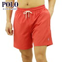 ポロ ラルフローレン 水着 メンズ 正規品 POLO RALPH LAUREN スイムパンツ TRAVELER SWIM SHORT - SOLID W221SC01 710829851024 STARBOARD RED