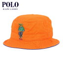 【ポイント10倍 5/1 0:00～5/1 23:59】 ポロ ラルフローレン 帽子 メンズ レディース 正規品 POLO RALPH LAUREN ポロベア ハット バケットハット バケハ POLO BEAR BUCKET HAT H221SC04 710860585001 SAILING ORANGE