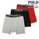 | t[ Y {NT[pc Ki POLO RALPH LAUREN  3Zbg A_[EFA {NT[u[t 3 PACK P3 CLASSIC FIT BOXER BRIEFS NCBBP3 RHD ANDOVER HEATHER/RL2000 RED/POLO BLACK