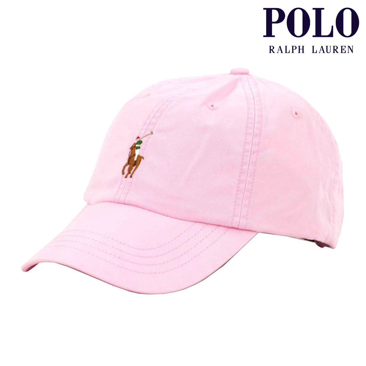 ポロ ラルフ ローレン ポロ ラルフローレン メンズ レディース キャップ 正規品 POLO RALPH LAUREN 帽子 ロゴ ポニー CLASSIC SPORTS COLOR PONY CAP LIGHT PINK 710834737