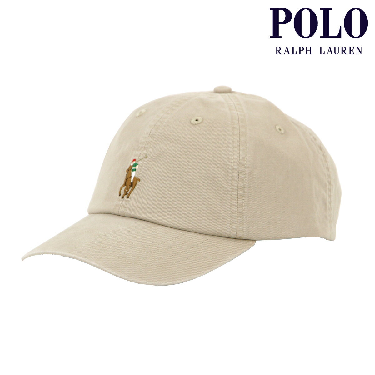 ポロ ラルフ ローレン ポロ ラルフローレン メンズ レディース キャップ 正規品 POLO RALPH LAUREN 帽子 ロゴ ポニー CLASSIC SPORTS COLOR PONY CAP BEIGE 710834737 父の日 プレゼント ラッピング