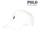 【ポイント10倍 5/1 0:00～5/1 23:59】 ポロ ラルフローレン メンズ レディース キャップ 正規品 POLO RALPH LAUREN 帽子 ロゴ ポニー CLASSIC SPORTS CAP WHITE 710548524