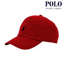 【ポイント10倍 5/9 20:00～5/16 1:59】 ポロ ラルフローレン メンズ レディース キャップ 正規品 POLO RALPH LAUREN 帽子 ロゴ ポニー CLASSIC SPORTS CAP RED 710548524