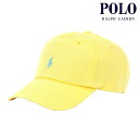 ポロ ラルフローレン メンズ レディース キャップ 正規品 POLO RALPH LAUREN 帽子 ロゴ ポニー CLASSIC SPORTS CAP LIGHT YELLOW 710667709