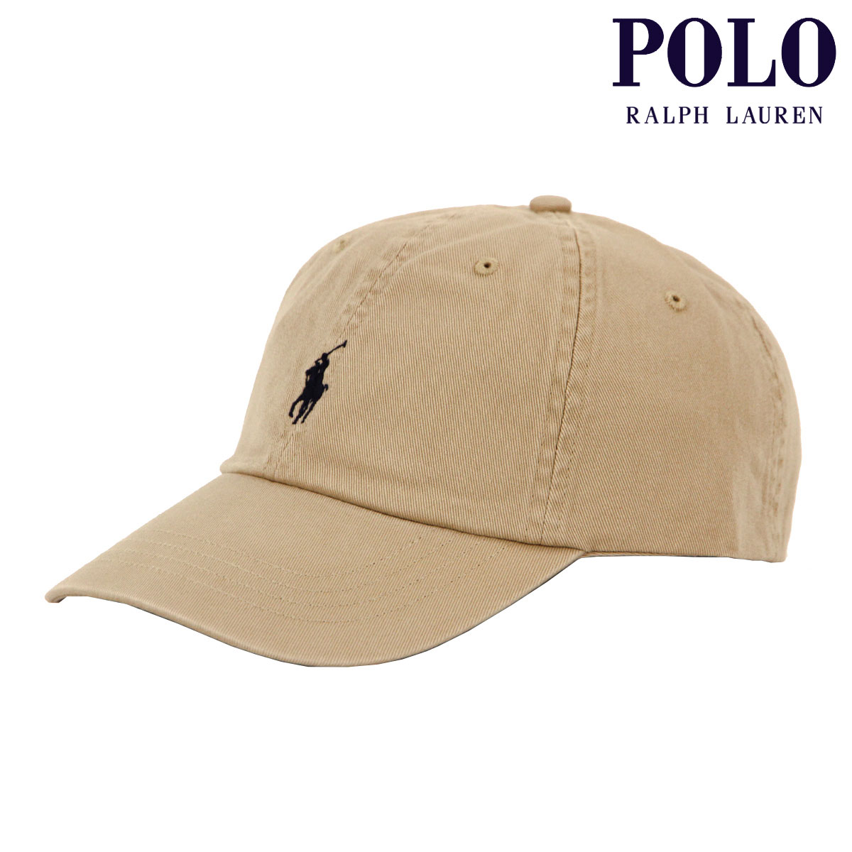 ポロ ラルフ ローレン ポロ ラルフローレン メンズ レディース キャップ 正規品 POLO RALPH LAUREN 帽子 ロゴ ポニー CLASSIC SPORTS CAP BEIGE 710548524 父の日 プレゼント ラッピング