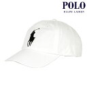 【ポイント10倍 5/1 0:00～5/1 23:59】 ポロ ラルフローレン メンズ レディース キャップ 正規品 POLO RALPH LAUREN 帽子 ロゴ ポニー CLASSIC SPORTS BIG PONY CAP WHITE 710673584