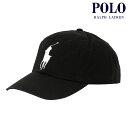 【ポイント10倍 5/1 0:00～5/1 23:59】 ポロ ラルフローレン メンズ レディース キャップ 正規品 POLO RALPH LAUREN 帽子 ロゴ ポニー CLASSIC SPORTS BIG PONY CAP BLACK 710673584