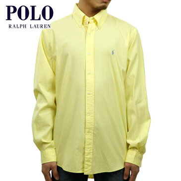 ポロ ラルフローレン シャツ メンズ 正規品 POLO RALPH LAUREN 長袖シャツ ボタンダウンシャツ SEERSUCKER L/S SHIRT YELLOW D20S30