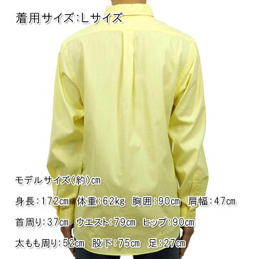 ポロ ラルフローレン シャツ メンズ 正規品 POLO RALPH LAUREN 長袖シャツ ボタンダウンシャツ SEERSUCKER L/S SHIRT YELLOW D20S30