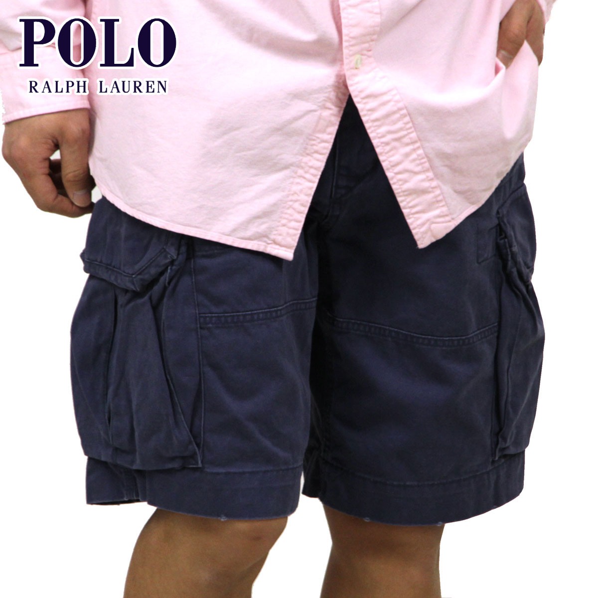 ポロ ラルフローレン ショートパンツ メンズ 正規品 POLO RALPH LAUREN ボトムス Gellar Fatigue Chino Short ネイビー D20S30 2022