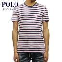 40%OFFクーポンセール 【利用期間 4/24 20:00～4/27 9:59】 ポロ ラルフローレン Tシャツ 正規品 POLO RALPH LAUREN 半袖Tシャツ Ringer Striped T-Shirt PINK D20S30