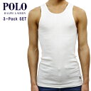 ポロ ラルフローレン POLO RALPH LAUREN 正規品 メンズ アンダーウェア タンクトップ 3 PACK P3 CLASSIC FIT TANKS NCTKP3 WHD 3 WHITE/CRUISE NAVY PP