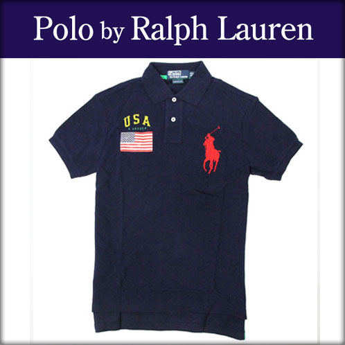 ポロラルフローレン POLO RALPH LAUREN 正規品 メンズ ポロシャツ USA FLAG BIG PONY POLO 532P15May16