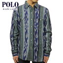 ラルフローレン ポロ ラルフローレン シャツ メンズ 正規品 POLO RALPH LAUREN 長袖シャツ Custom-Fit Ikat Western Shirt D20S30