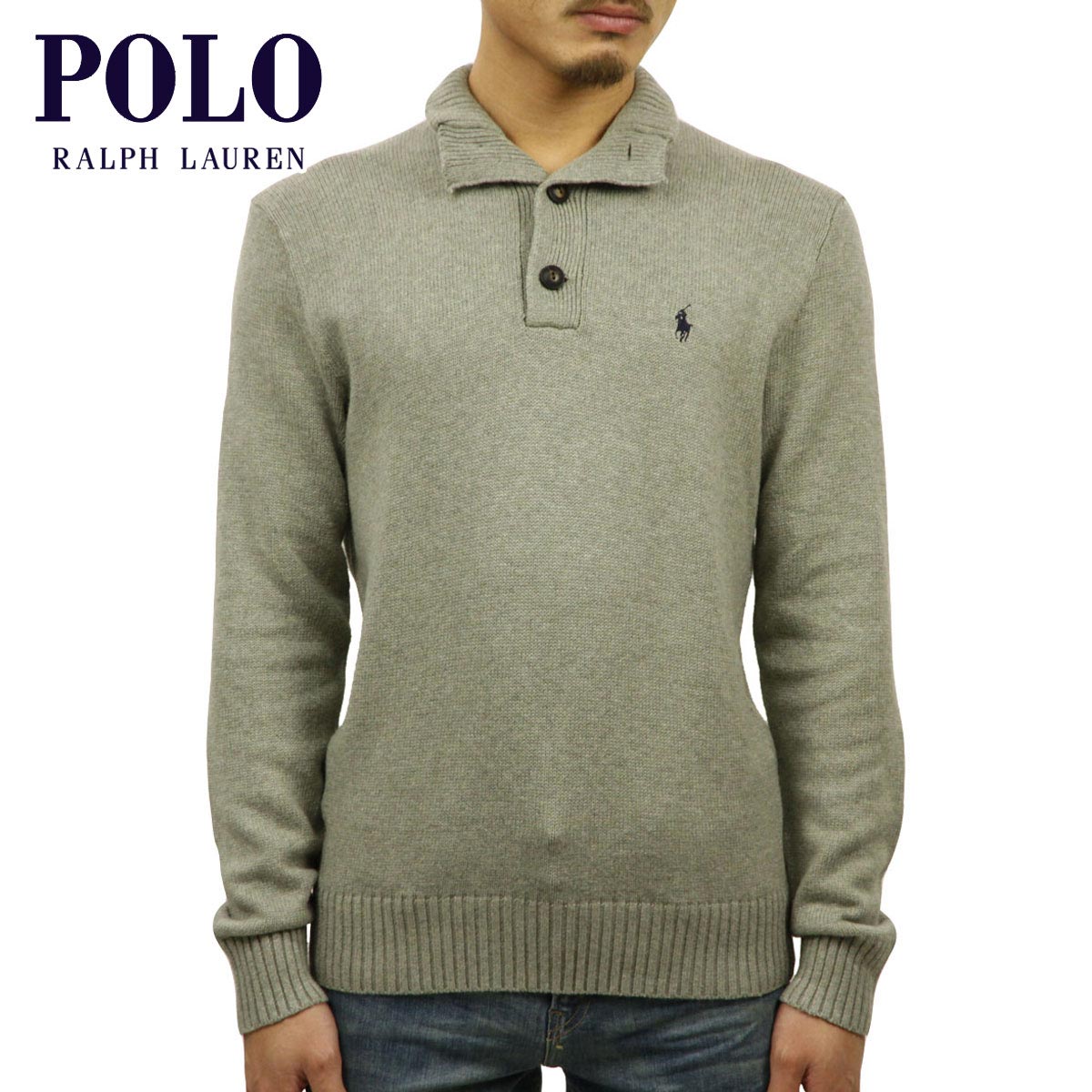 ポロ ラルフローレン セーター メンズ 正規品 POLO RALPH LAUREN COTTON MOCKNECK SWEATER D20S30 父の日 プレゼント ラッピング