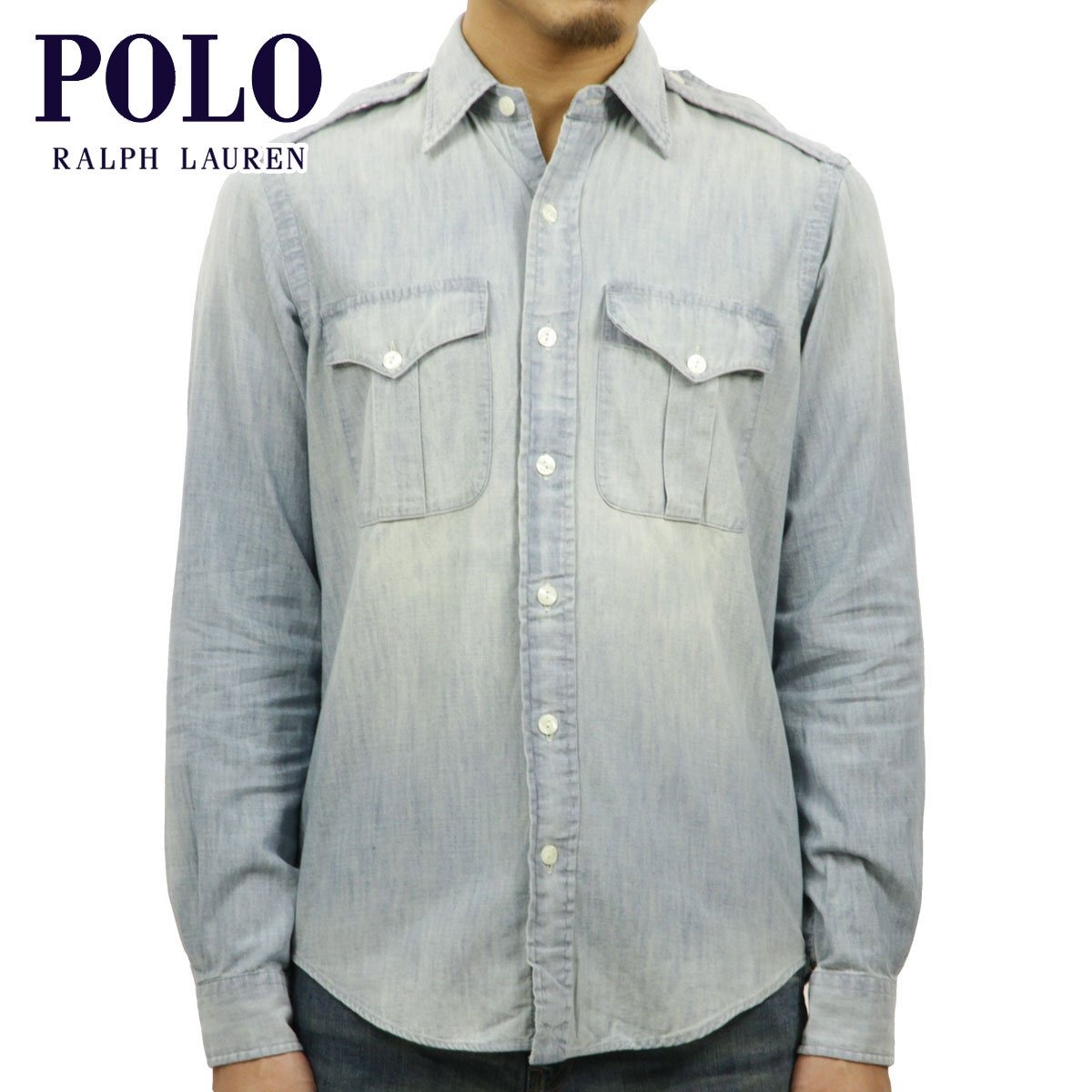 ラルフローレン ポロ ラルフローレン シャツ メンズ 正規品 POLO RALPH LAUREN 長袖シャツ CHAMBRAY WORKSHIRT D20S30