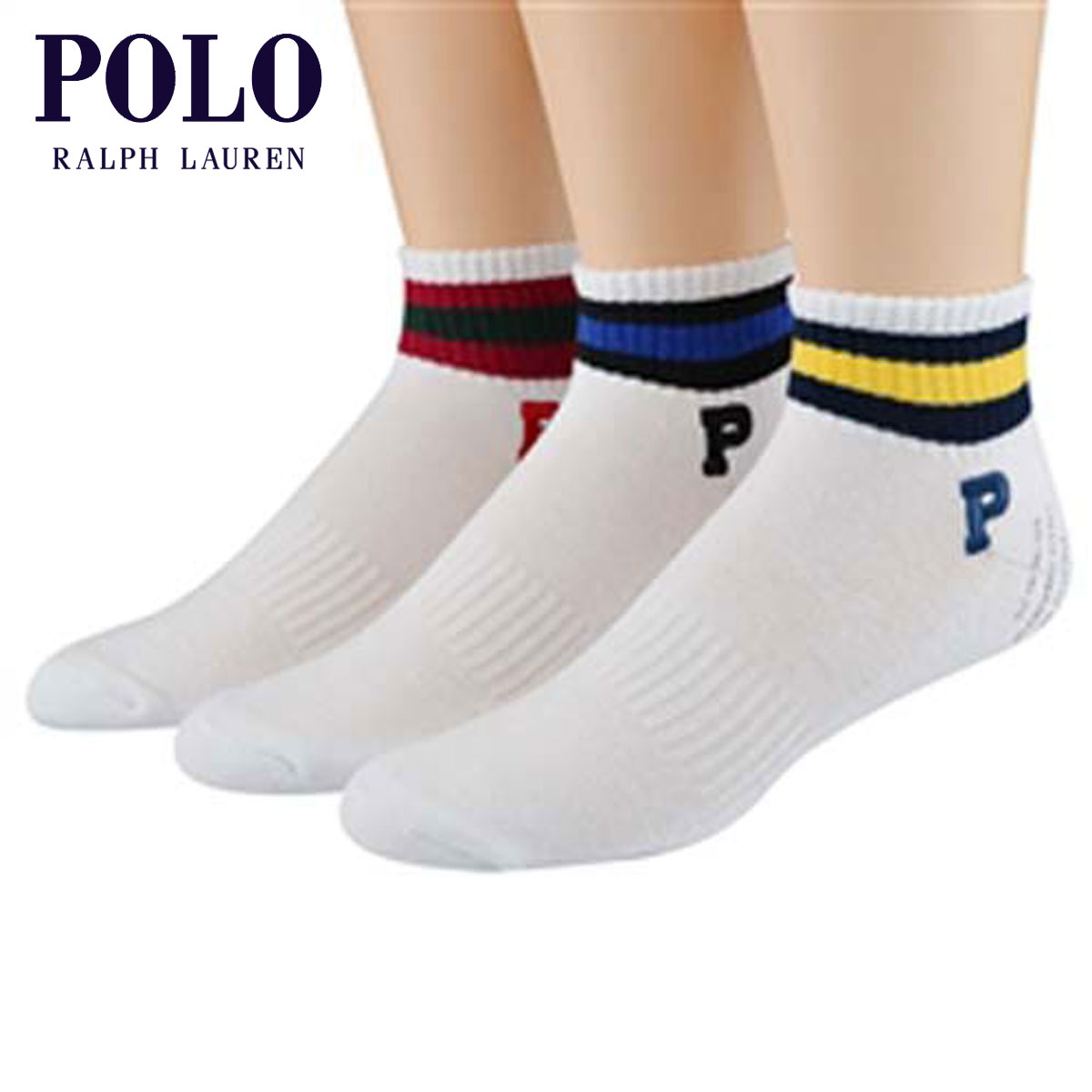 30 OFFクーポンセール 【利用期間 5/9 20:00～5/16 1:59】 ポロ ラルフローレン POLO RALPH LAUREN 正規品 ソックス TECHNICAL SPORT QUARTER SOCKS 3-Pack