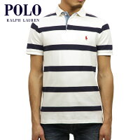  ポロ ラルフローレン ポロシャツ メンズ 正規品 POLO RALPH LAUREN 半袖ポロシャツ Custom-Fit Stripe Rugby Polo D15S25