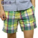 | t[ POLO RALPH LAUREN Ki Y XCpc CHECK SWIM TRUNK D15S25