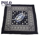 ポロ ラルフローレン POLO RALPH LAUREN 正規品 スカーフ INDIGO-DYED COTTON BANDANNA
