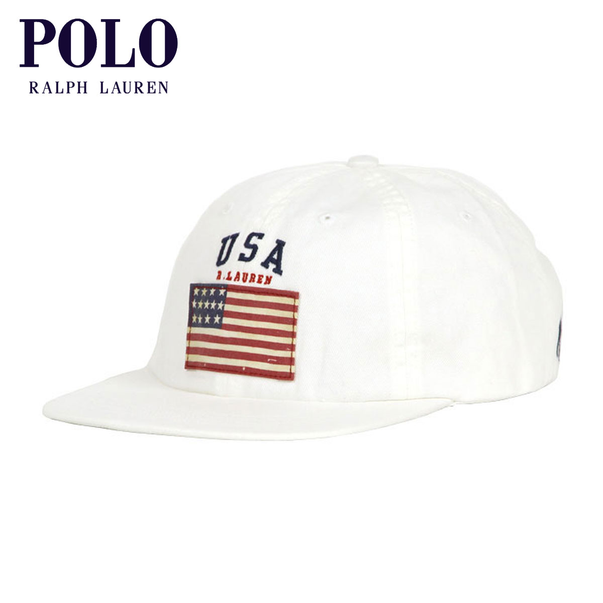 ポロ ラルフ ローレン ポロ ラルフローレン POLO RALPH LAUREN 正規品 メンズ 帽子 キャップ COTTON CHINO SIX PANEL FLAG CAP