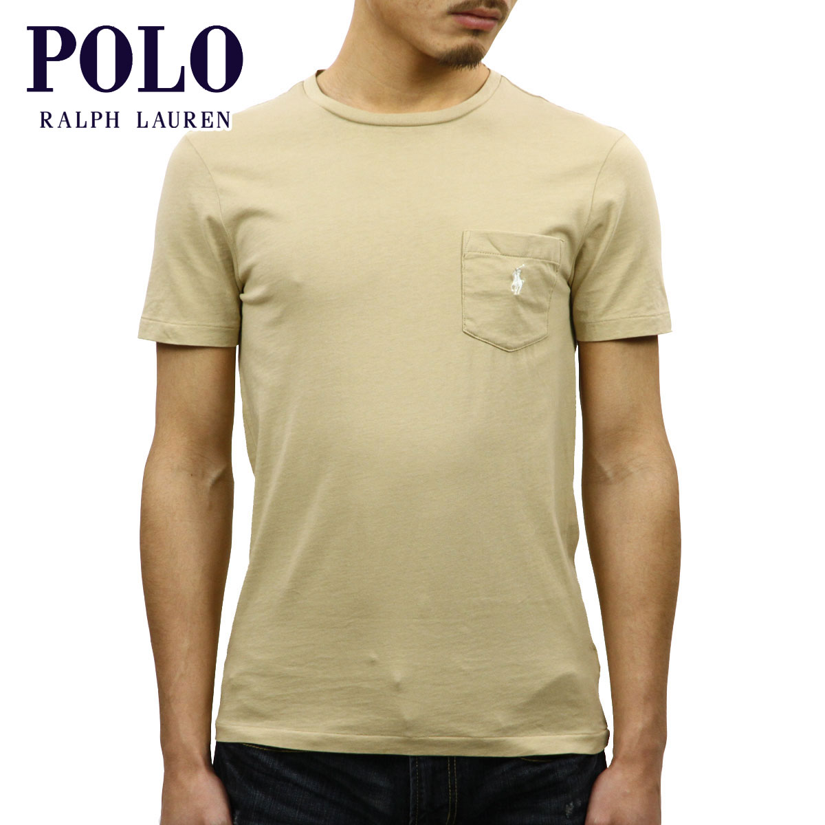 ポロ ラルフローレン POLO RALPH LAUREN 正規品 メンズ 半袖ポケットTシャツ CUSTOM SLIM FIT COTTON POCKET T-SHIRT