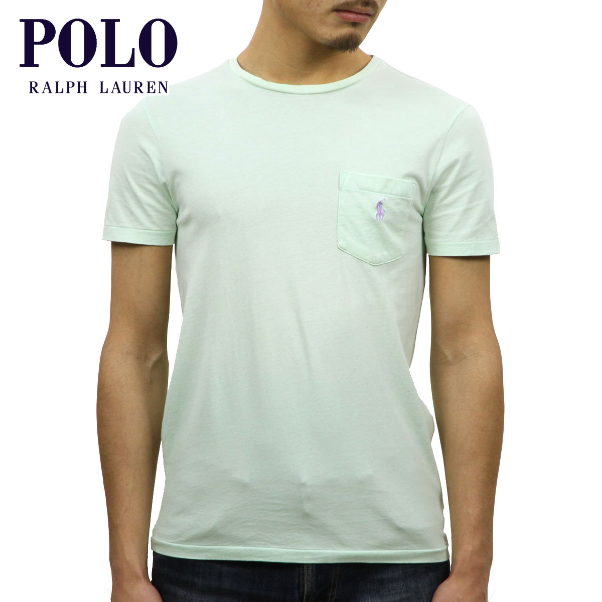 ポロ ラルフローレン POLO RALPH LAUREN 正規品 メンズ 半袖ポケットTシャツ CUSTOM SLIM FIT COTTON POCKET T-SHIRT