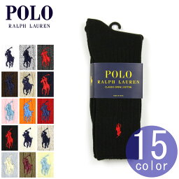 靴下 メンズ ポロ ラルフローレン POLO RALPH LAUREN 正規品 メンズ クルー ソックス 靴下 Cotton Crew Single Sock