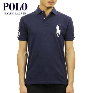 ポロ ラルフローレン POLO RALPH LAUREN 正規品 メンズ カスタムスリムフィット ビッグポニー 半袖ポロシャツ BIG PONY CUSTOM SLIM FIT COTTON MESH POLO