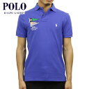 ポロ ラルフローレン POLO RALPH LAUREN 正規品 メンズ カスタムフィット 半袖ポロシャツ FLAG CUSTOM FIT COTTON MESH POLO