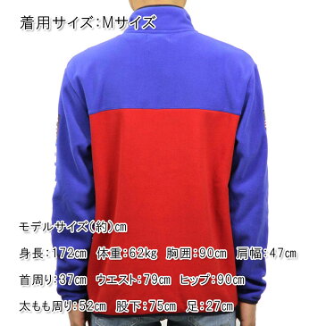 ポロ ラルフローレン スウエット メンズ 正規品 POLO RALPH LAUREN ボタンアップスウェット フリース HI TECH COLOR-BLOCKED PULLOVER FLEECE BRIGHT ROYAL/2000 RED 父の日