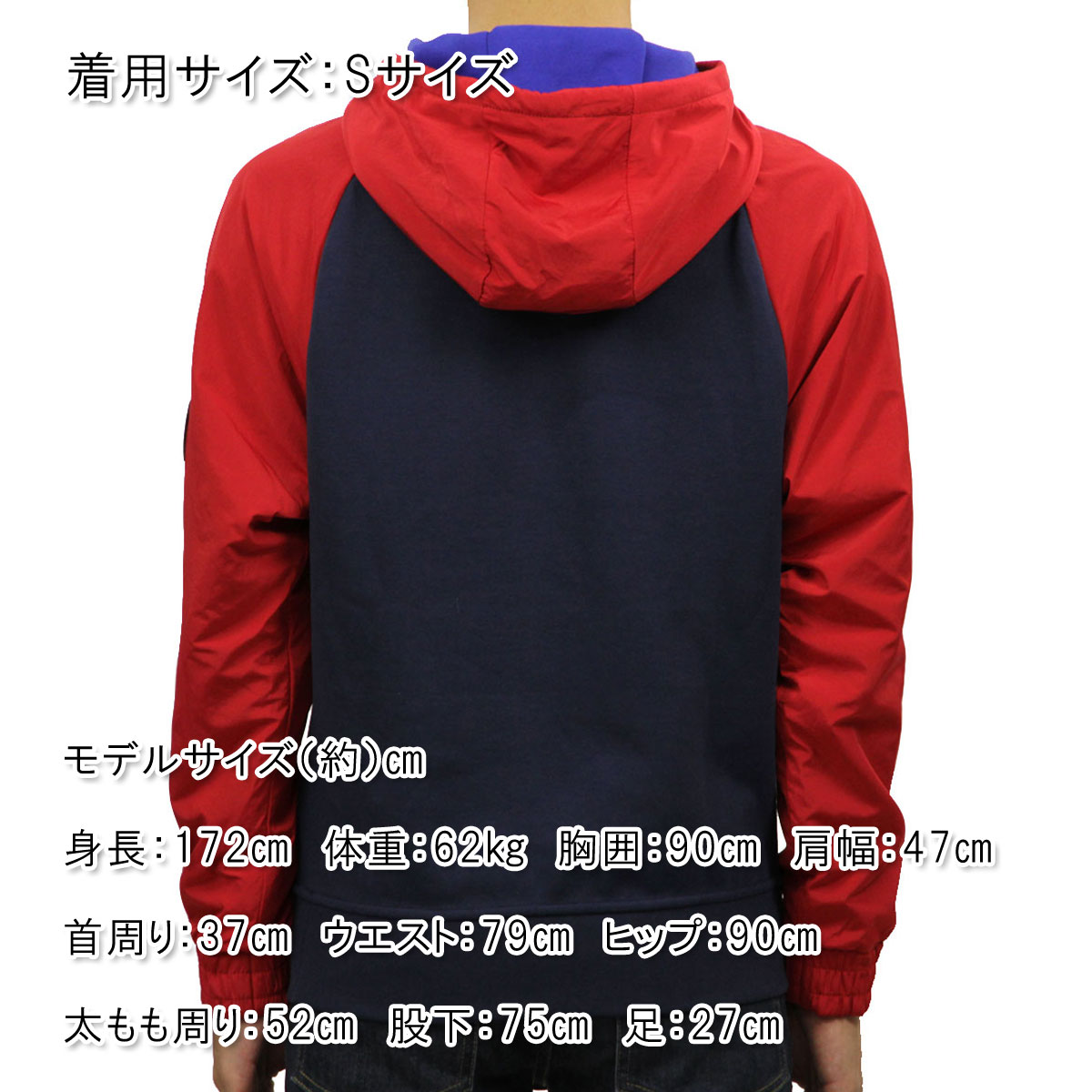 ポロ ラルフローレン パーカー メンズ 正規品 POLO RALPH LAUREN プルオーバーパーカー POLO HI TECH HYBRID HOODIE NAVY/POLO SPORT RED 父の日 プレゼント ラッピング 2