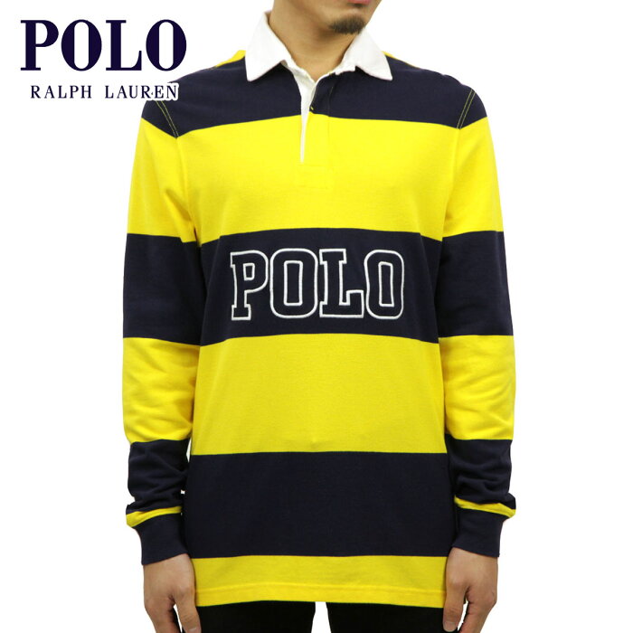 15%OFFクーポンセール 【利用期間 9/4 20:00〜9/11 1:59】 ポロ ラルフローレン ラガーシャツ メンズ 正規品 POLO RALPH LAUREN 長袖ラガーシャツ STRIPED COTTON RUGBY SHIRT